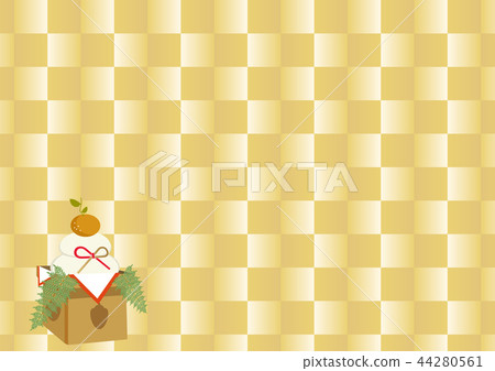 新年快樂。 Kagamine的例證。產品。新的一年的形象。日本模式設計。 44280561