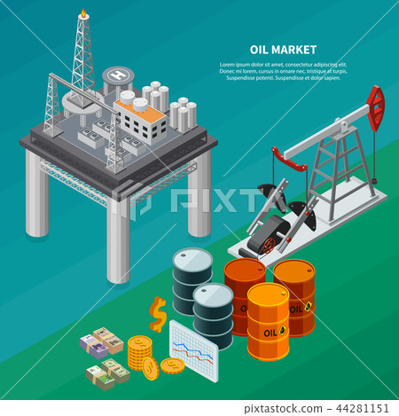 Oil Industry Isometric Composition 44281151