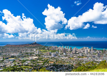 坦塔羅斯山上的“夏威夷”檀香山全景 44281696