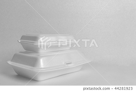 White foam food containers 44281923