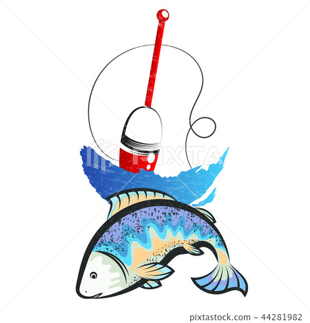 Fish and float on the wave 44281982