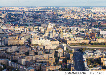 center of Moscow with Bolshaya Dorogomilovskaya 44282379