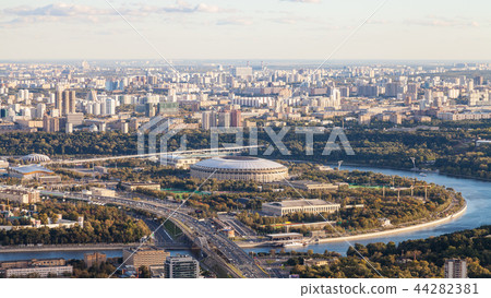 panoramic view of Luzhniki arena stadium in Moscow panoramic view of Luzhniki arena stadium in Moscow 44282381