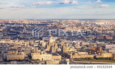 panoramic view of southwest of Moscow city 44282684