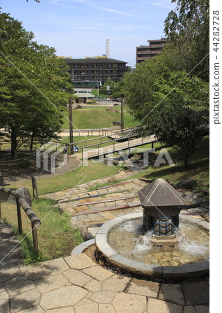 夏季的清水坂公園和埼京線（東京都北區） 44282728