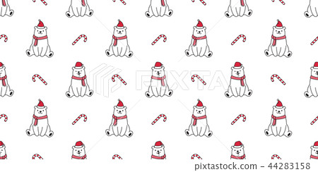 bear seamless pattern Christmas vector polar bear bear seamless pattern Christmas vector polar bear 44283158