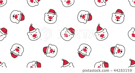 bear seamless pattern Christmas vector polar bear bear seamless pattern Christmas vector polar bear 44283159
