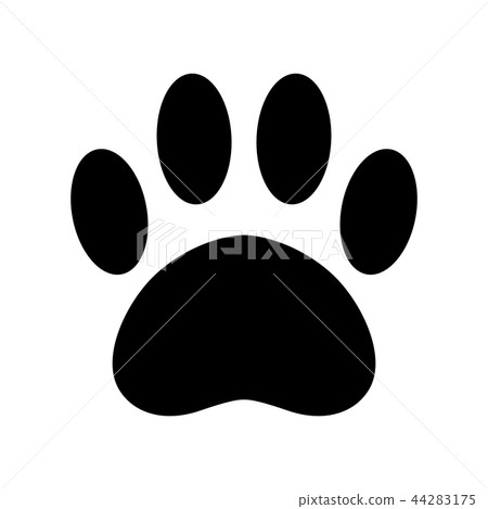 dog paw vector icon logo french bulldog footprint 44283175