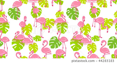 Flamingo seamless pattern vector pink Flamingos - Stock Illustration ...