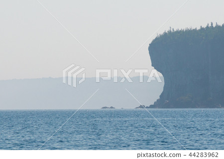 Georgian bay coastline cliff silhouette Cave point in the earl 44283962