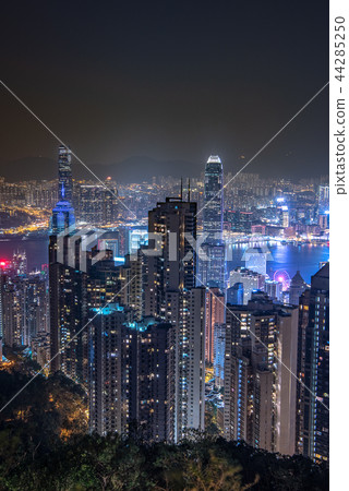 香港夜景從太平山頂 44285250