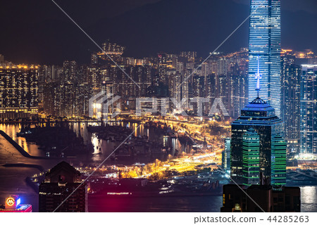 香港夜景從太平山頂 44285263