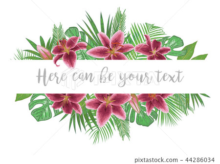 Wedding invite invitation card vector floral Wedding invite invitation card vector floral 44286034