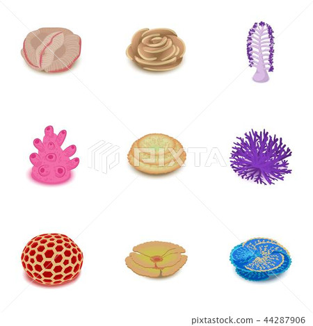 Deepwater icons set, isometric style 44287906