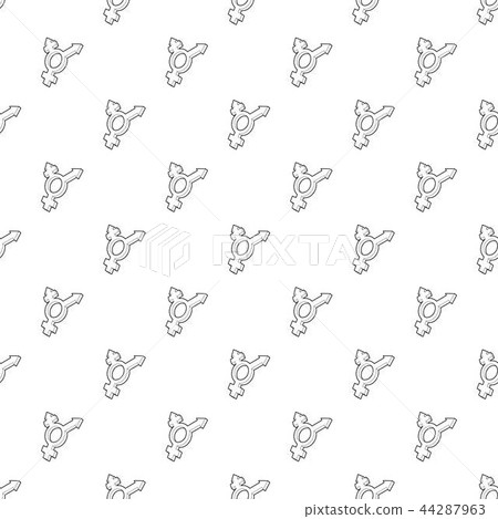 Transgender simbol icon, outline style 44287963