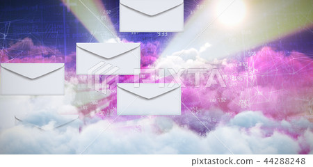Composite image of vector of envelopes Composite image of vector of envelopes 44288248