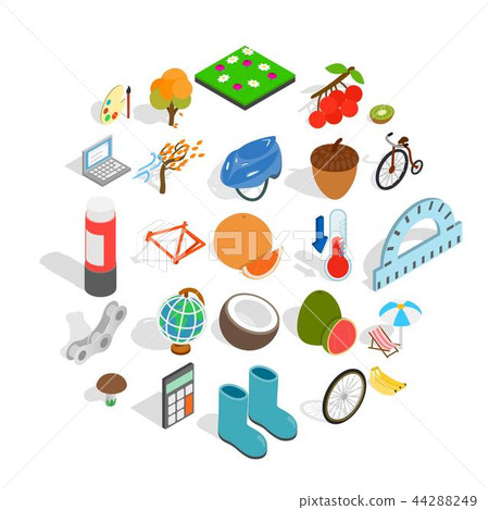 Parenting icons set, isometric style Parenting icons set, isometric style 44288249