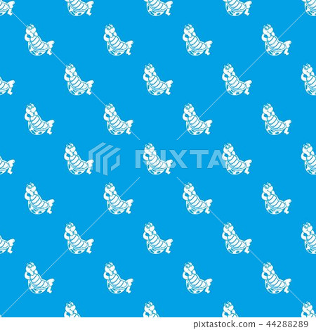 Sitting turtle pattern vector seamless blue Sitting turtle pattern vector seamless blue 44288289