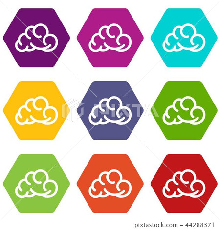 Mobile cloud icons set 9 vector Mobile cloud icons set 9 vector 44288371