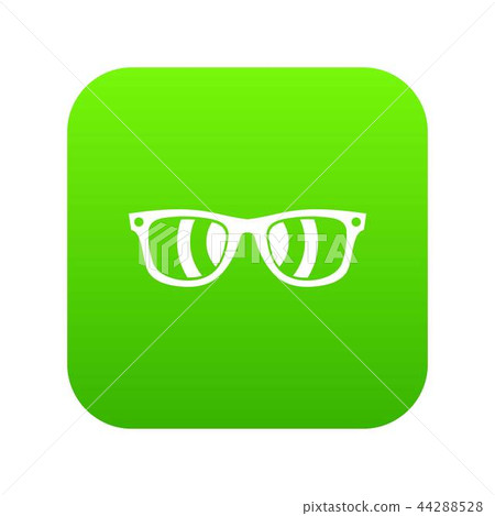 Sunglasses icon digital green - Stock Illustration [44288528] - PIXTA