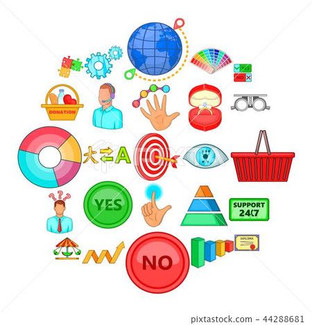 Responsiveness icons set, cartoon style Responsiveness icons set, cartoon style 44288681