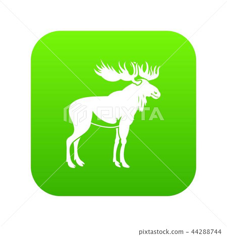 Moose icon digital green Moose icon digital green 44288744