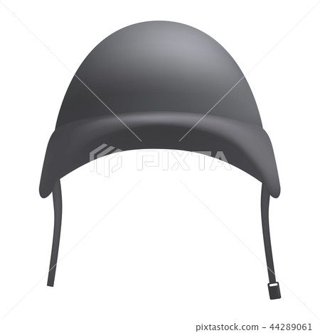 Grey helmet mockup, realistic style 44289061
