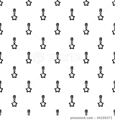 Star zip icon, simple style 44289371