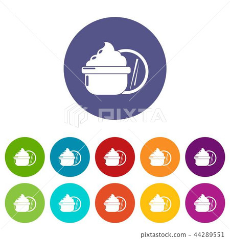 Face cream icons set vector color 44289551
