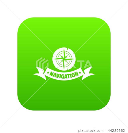 Navigation icon green vector Navigation icon green vector 44289662