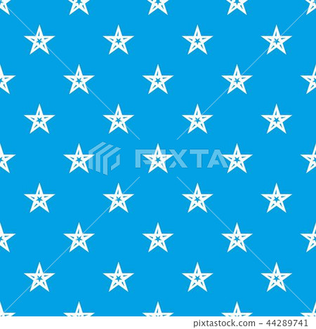 Geometric figure star pattern vector seamless blue Geometric figure star pattern vector seamless blue 44289741