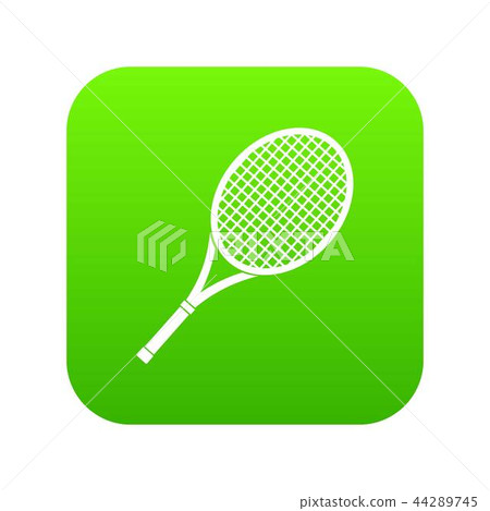 Tennis racket icon digital green Tennis racket icon digital green 44289745