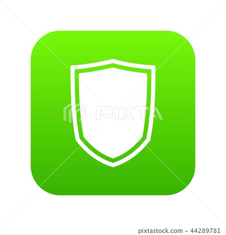 Military shield icon digital green Military shield icon digital green 44289781