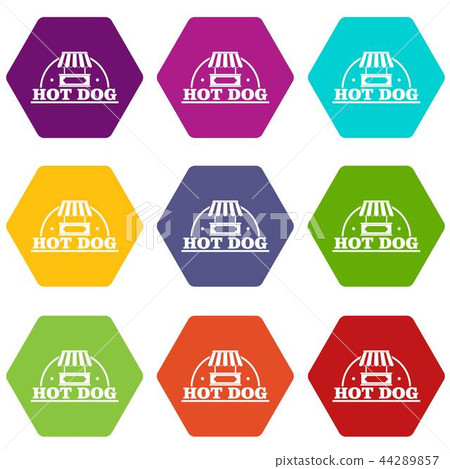 Stall icons set 9 vector 44289857