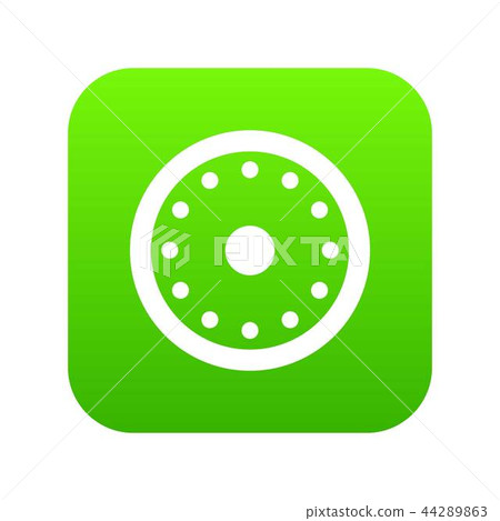 Round military shield icon digital green Round military shield icon digital green 44289863