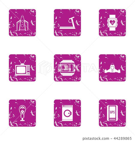 Cardiovascular icons set, grunge style Cardiovascular icons set, grunge style 44289865