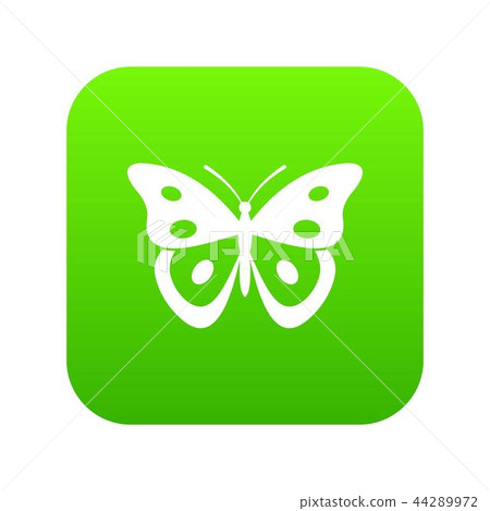 Butterfly pierid icon digital green 44289972
