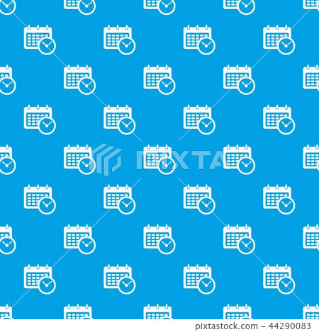 Deadline calendar pattern vector seamless blue Deadline calendar pattern vector seamless blue 44290083