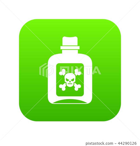Poison icon digital green 44290126