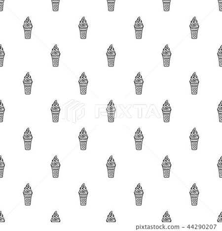 Vanilla ice cream icon, outline style Vanilla ice cream icon, outline style 44290207