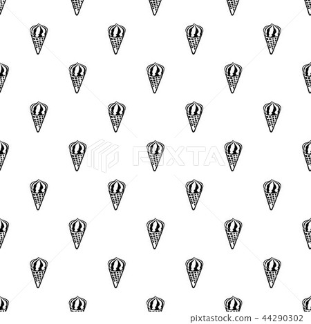 Chocolate ice cream icon, outline style Chocolate ice cream icon, outline style 44290302