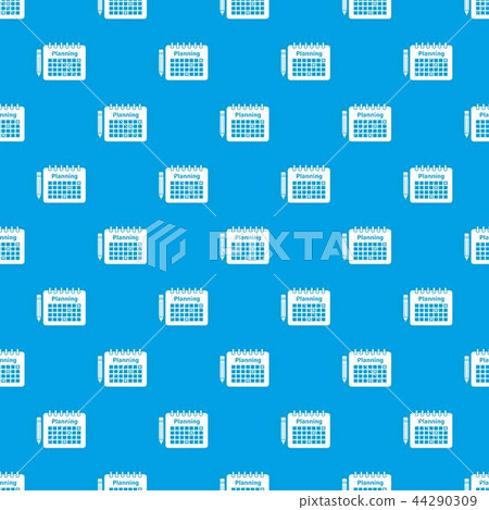 Planning pattern vector seamless blue Planning pattern vector seamless blue 44290309