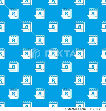 Calendar pattern vector seamless blue Calendar pattern vector seamless blue 44290340