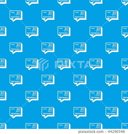 Wednesday calendar pattern vector seamless blue Wednesday calendar pattern vector seamless blue 44290346