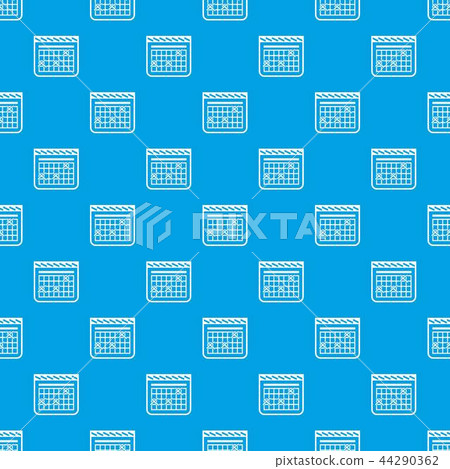 Calendar for schedule pattern vector seamless blue Calendar for schedule pattern vector seamless blue 44290362