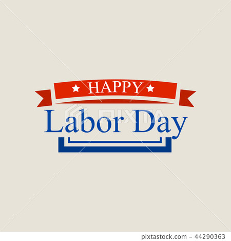 American labor day logo, flat style American labor day logo, flat style 44290363