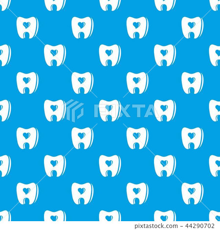Healthy tooth pattern vector seamless blue - Stock Illustration ...