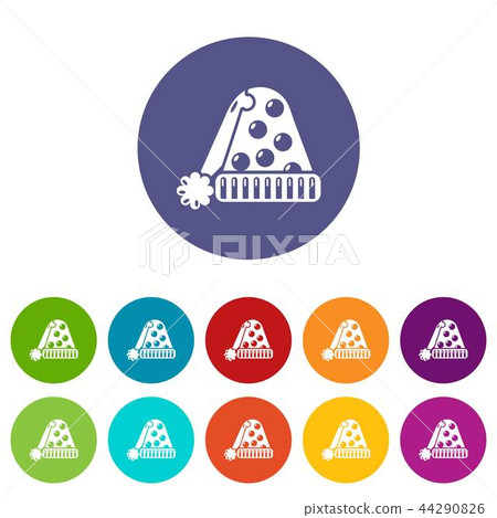 Hat for sleep icons set vector color Hat for sleep icons set vector color 44290826