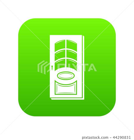 Enter door icon green vector Enter door icon green vector 44290831