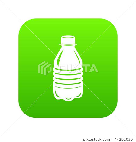 Water bottle icon green vector Water bottle icon green vector 44291039